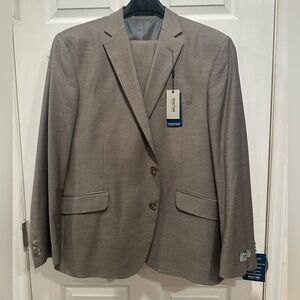 Kenneth Cole Men's Brown/grey Suit Jacket